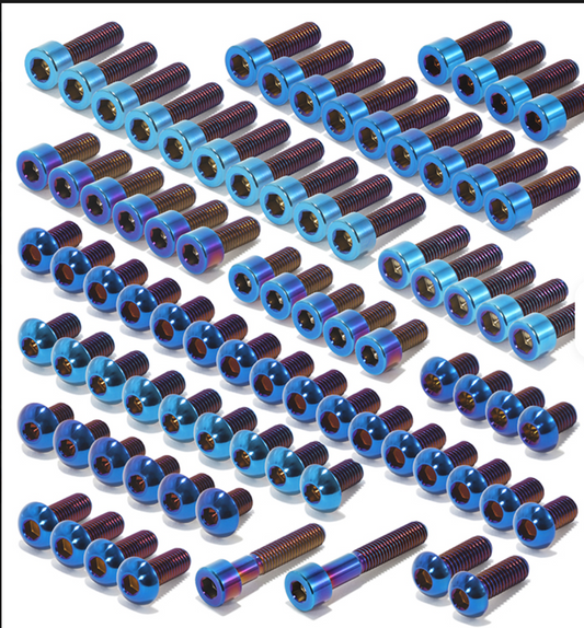 Titanium Full Screws Bolts Kit for Sur-Ron Light Bee X / Segway X160 X260 (Read Description)
